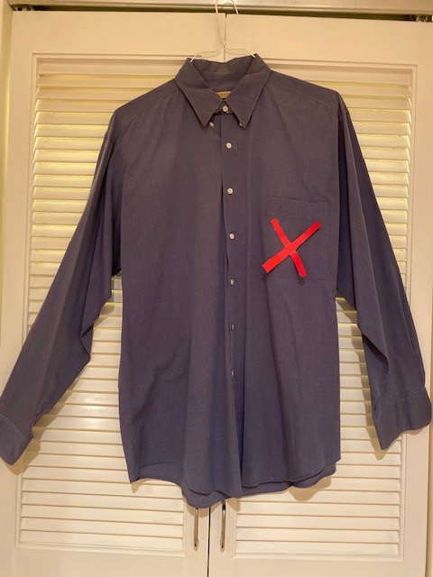 shirt with x